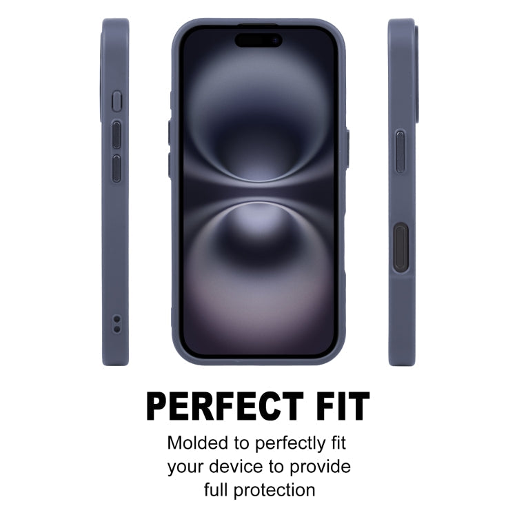 Pour iPhone 16 Coque de téléphone magnétique MagSafe GEBEI Skin Feel (Bleu)