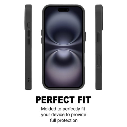 Pour iPhone 16 Plus Coque de téléphone magnétique MagSafe GEBEI Skin Feel (Noir)