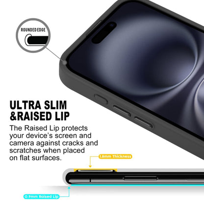 Pour iPhone 16 Plus Coque de téléphone magnétique MagSafe GEBEI Skin Feel (Noir)