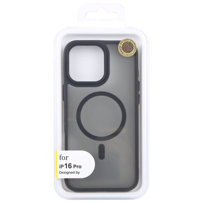 Pour iPhone 16 Pro, étui de téléphone magnétique MagSafe GEBEI Skin Feel (noir)