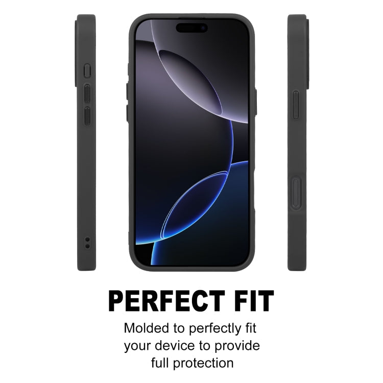 Pour iPhone 16 Pro Max GEBEI Étui de téléphone magnétique MagSafe Sensation peau (Noir)