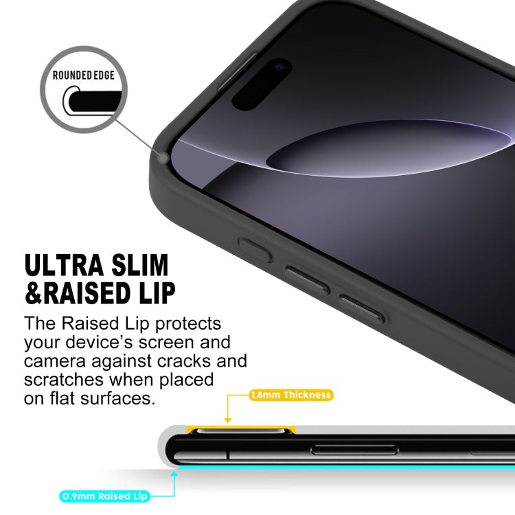 Pour iPhone 16 Pro Max GEBEI Étui de téléphone magnétique MagSafe Sensation peau (Noir)