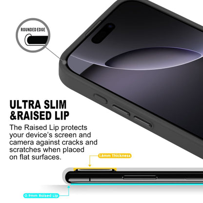 Pour iPhone 16 Pro Max GEBEI Étui de téléphone magnétique MagSafe Sensation peau (Noir)