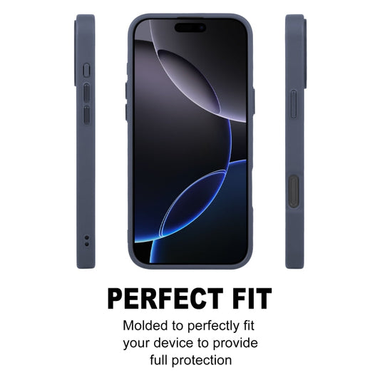 For iPhone 16 Pro Max GEBEI Skin Feel MagSafe Magnetic Phone Case(Blue)