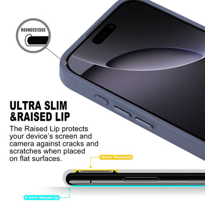 For iPhone 16 Pro Max GEBEI Skin Feel MagSafe Magnetic Phone Case(Blue)
