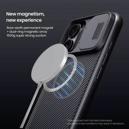 For iPhone 16 NILLKIN CamShield Pro Magnetic PC Phone Case(Black)