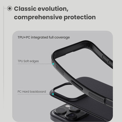 For iPhone 16 Pro Max NILLKIN Frosted Shield Pro PC + TPU Phone Case(Black)
