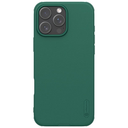 Pour iPhone 16 Pro Max Coque NILLKIN Frosted Shield Pro PC + TPU (Vert)