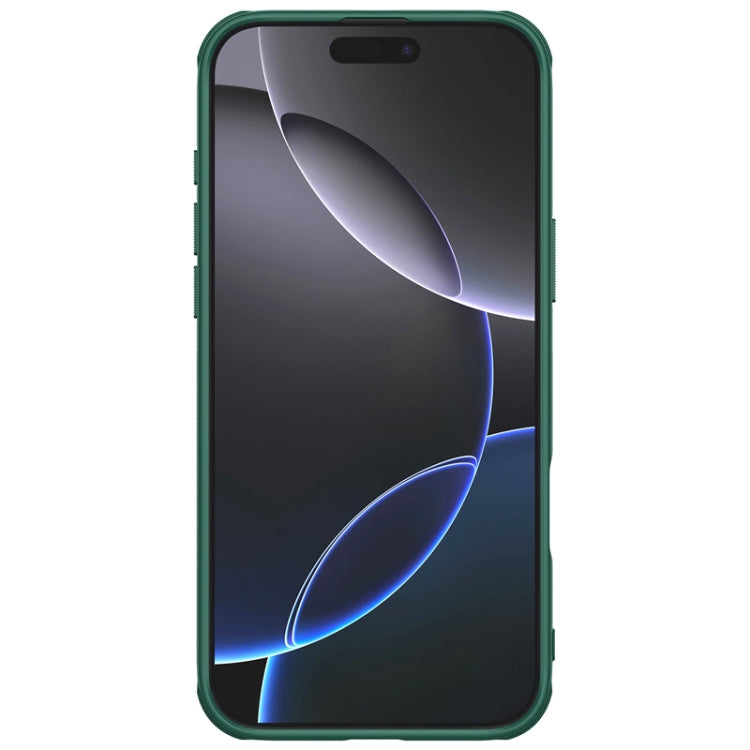 Pour iPhone 16 Pro Max Coque NILLKIN Frosted Shield Pro PC + TPU (Vert)