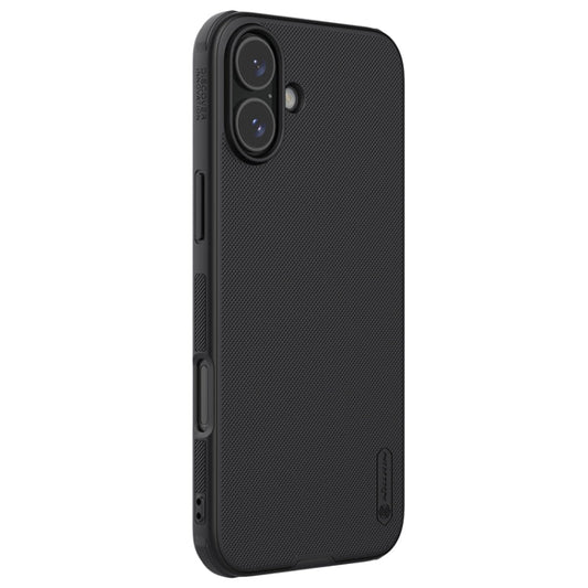 For iPhone 16 NILLKIN Frosted Shield Pro PC + TPU Phone Case(Black)