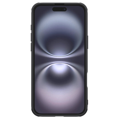 For iPhone 16 NILLKIN Frosted Shield Pro PC + TPU Phone Case(Black)