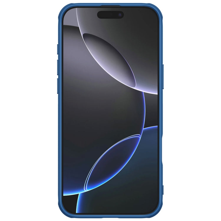 Pour iPhone 16 Pro Max Coque NILLKIN Frosted Shield Pro Magnetic Magsafe (Bleu)