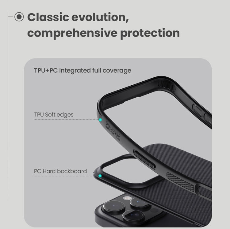 Pour iPhone 16 Pro Max Coque NILLKIN Frosted Shield Pro Magnetic Magsafe (Bleu)