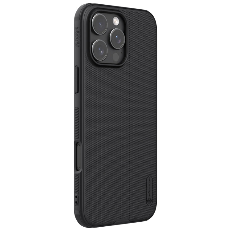For iPhone 16 Pro NILLKIN Frosted Shield Pro Magnetic Magsafe Phone Case(Black)