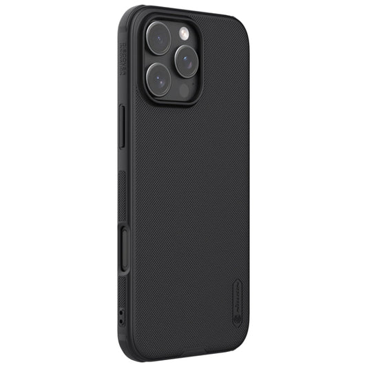 For iPhone 16 Pro NILLKIN Frosted Shield Pro Magnetic Magsafe Phone Case(Black)