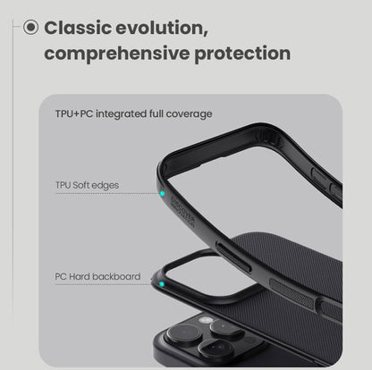 For iPhone 16 Pro NILLKIN Frosted Shield Pro Magnetic Magsafe Phone Case(Blue)