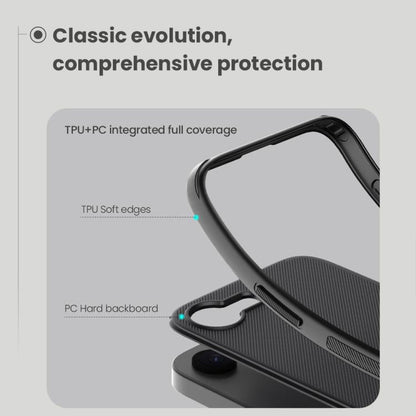 Pour iPhone 16e NILLKIN Frosted Shield Pro Magnetic Magsafe Coque de Téléphone (Noir)
