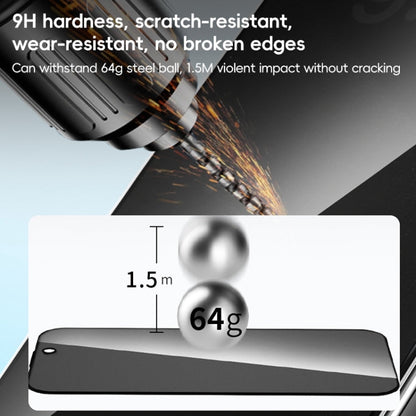 For iPhone 16 Pro ZGA 0.33mm 2.5D Anti-static Privacy Tempered Glass Film