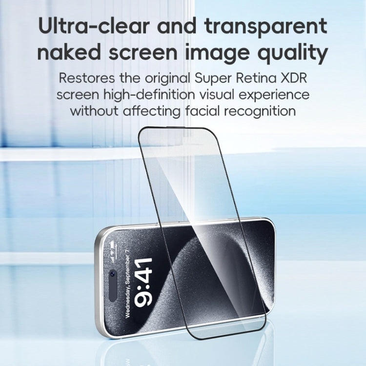 For iPhone 16 Pro Max ZGA 0.33mm 2.5D Anti-static HD Tempered Glass Film
