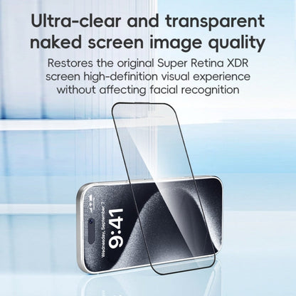 For iPhone 16 Pro Max ZGA 0.33mm 2.5D Anti-static HD Tempered Glass Film