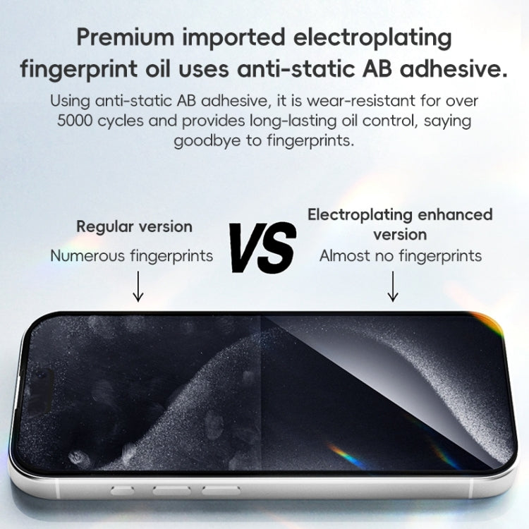 For iPhone 16 Pro ZGA 0.33mm 2.5D Anti-static HD Tempered Glass Film