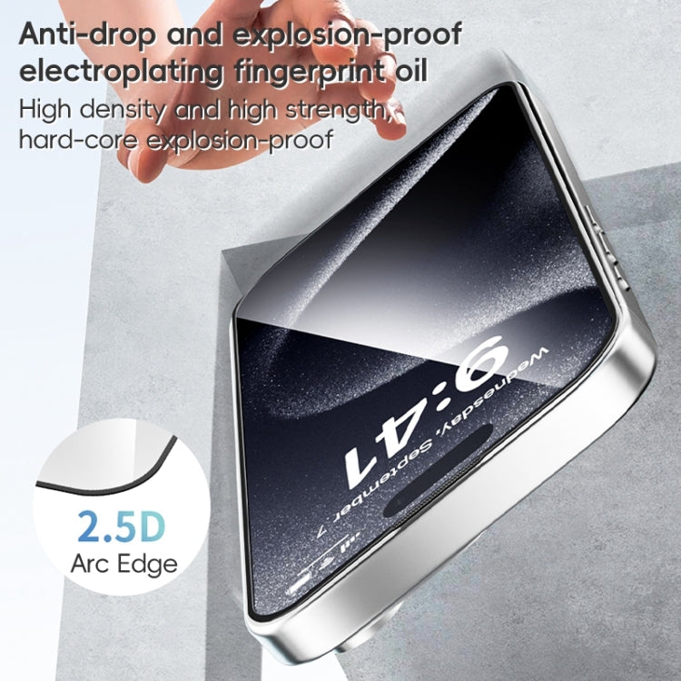 For iPhone 16 Pro ZGA 0.33mm 2.5D Anti-static HD Tempered Glass Film