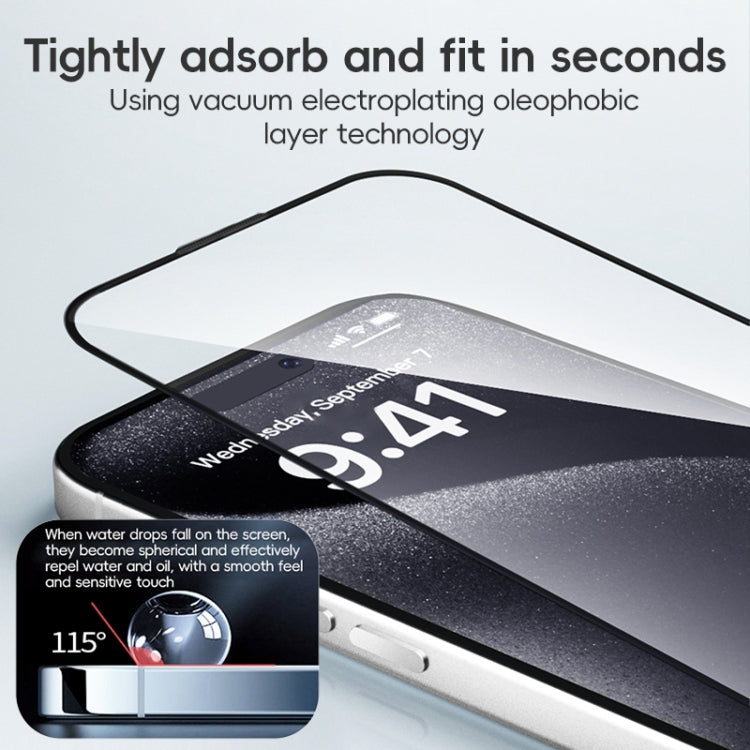 For iPhone 16 Pro ZGA 0.33mm 2.5D Anti-static HD Tempered Glass Film