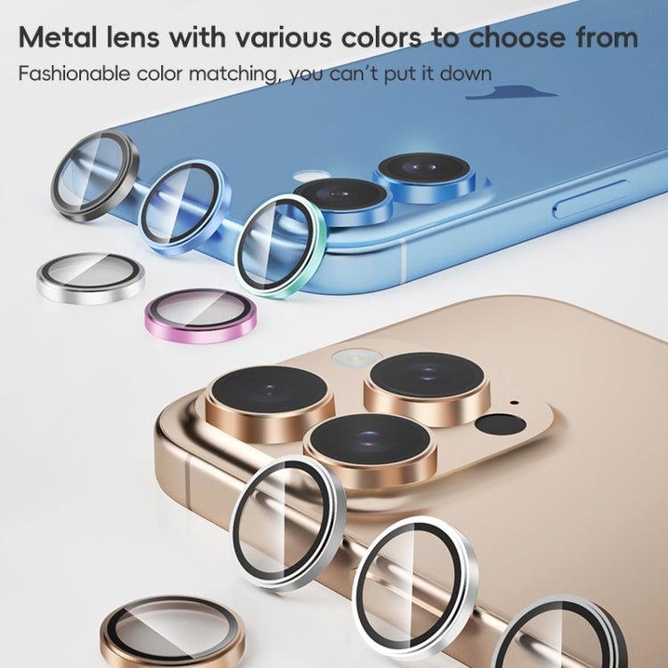 For iPhone 16 / 16 Plus ZGA AR Eagle Eye Phone Lens Film(Blue)