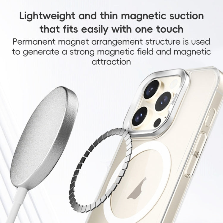 For iPhone 16 Plus ZGA Magsafe Clear PC Tempered Glass Phone Case(Transparent)