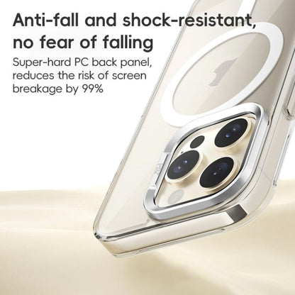 For iPhone 16 Plus ZGA Magsafe Clear PC Tempered Glass Phone Case(Transparent)