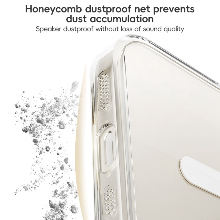 For iPhone 16 Pro ZGA Magsafe Clear PC Tempered Glass Phone Case(Transparent)