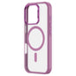 Pour iPhone 16 Plus ZGA Coque hybride PC dépoli TPU Magsafe (Rose)