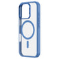 Pour iPhone 16 Plus ZGA Coque de téléphone hybride givrée PC TPU Magsafe (Bleu)