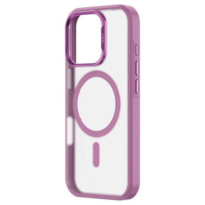 Coque de téléphone hybride TPU givrée ZGA Magsafe pour iPhone 16 (rose)