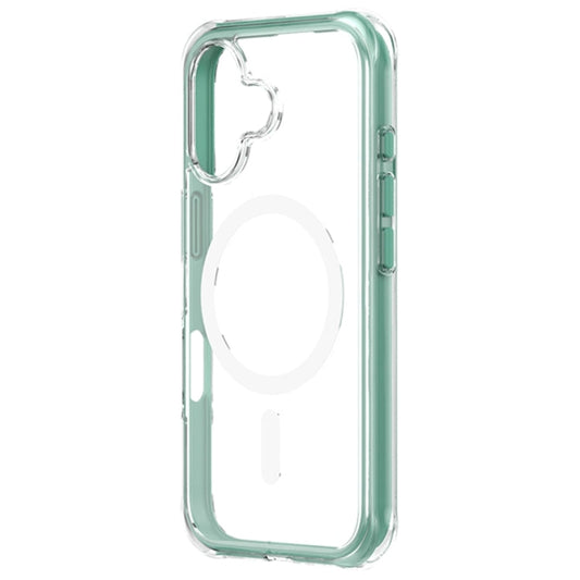 For iPhone 16 Plus ZGA Colorful Airbag Magsafe PC Hybrid TPU Phone Case(Green)