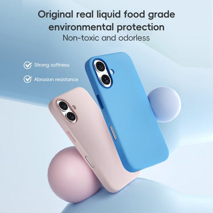 For iPhone 16 Pro Max ZGA Colorful Liquid Silicone Magsafe Phone Case(Black)