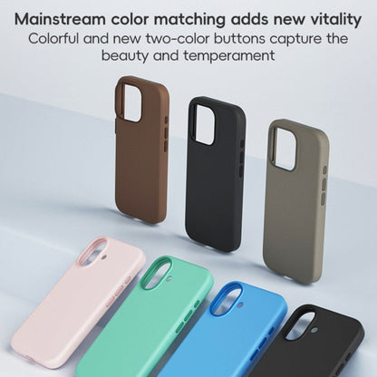 For iPhone 16 Pro Max ZGA Colorful Liquid Silicone Magsafe Phone Case(Grey)