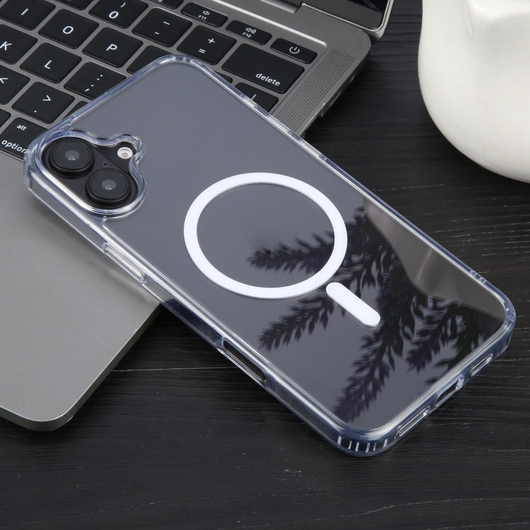 For iPhone 16 Plus GEBEI MagSafe Magnetic Transparent Phone Case(Transparent)
