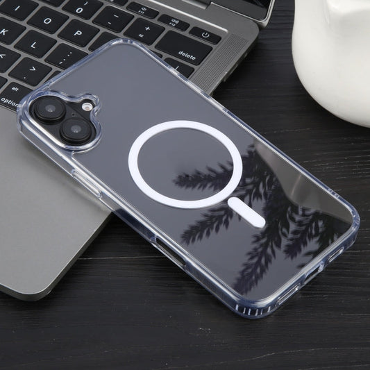 For iPhone 16 Plus GEBEI MagSafe Magnetic Transparent Phone Case(Transparent)
