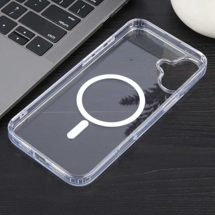 For iPhone 16 Plus GEBEI MagSafe Magnetic Transparent Phone Case(Transparent)