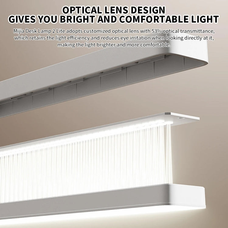 Original Xiaomi Mijia LED Desk Lamp 2 Lite Anti Blue-ray Three Levels Brightness, US Plug(White)