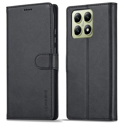 For Xiaomi 14T LC.IMEEKE Calf Texture Leather Phone Case(Black)