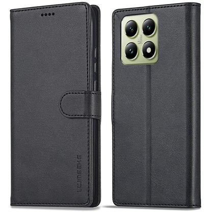 For Xiaomi 14T Pro LC.IMEEKE Calf Texture Leather Phone Case(Black)