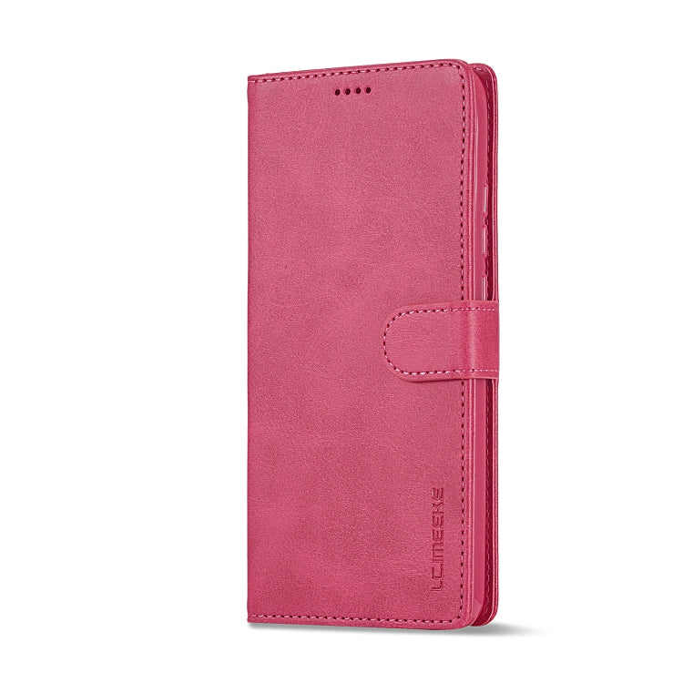 For Xiaomi 14T Pro LC.IMEEKE Calf Texture Leather Phone Case(Red)