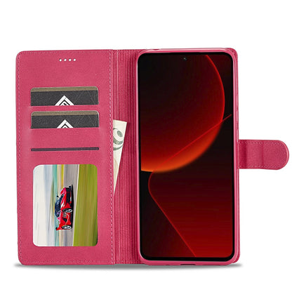 For Xiaomi 14T Pro LC.IMEEKE Calf Texture Leather Phone Case(Red)