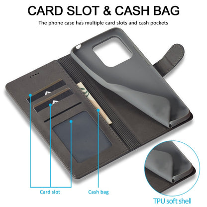 For Xiaomi 14T Pro LC.IMEEKE Calf Texture Leather Phone Case(Grey)