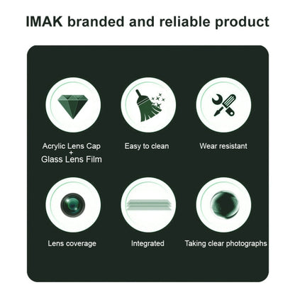 For OPPO A3 Pro 5G India imak High Definition Integrated Glass Lens Film Black Version