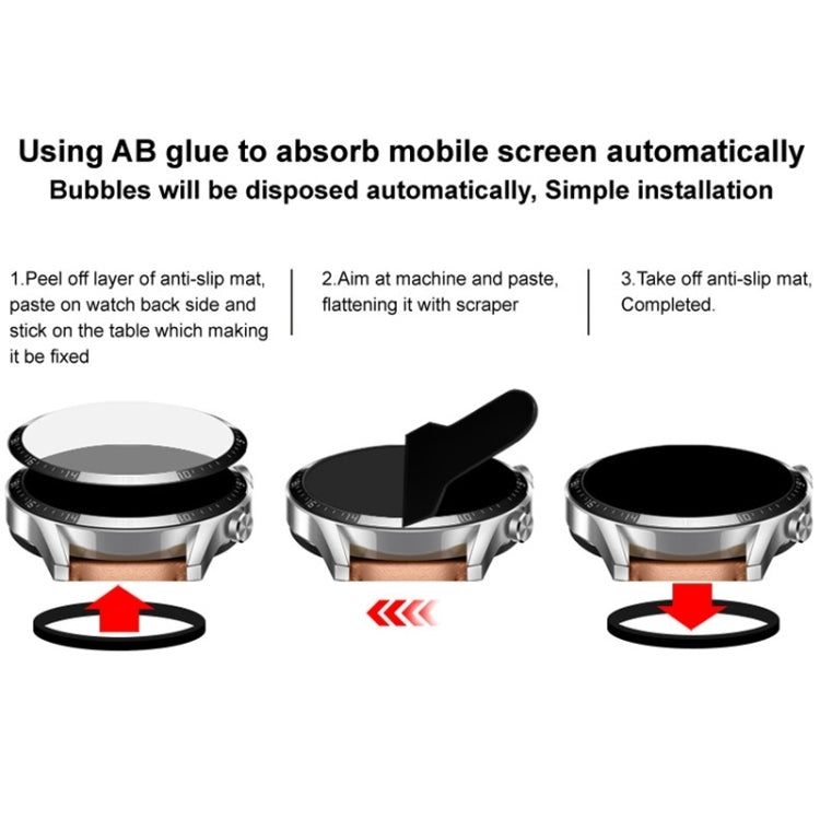 For Google Pixel Watch 3 41mm imak Plexiglass HD Watch Protective Film
