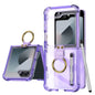 For Samsung Galaxy Z Flip6 / Flip7 FE GKK Airbag Protective Phone Case with Ring & Pen(Purple)