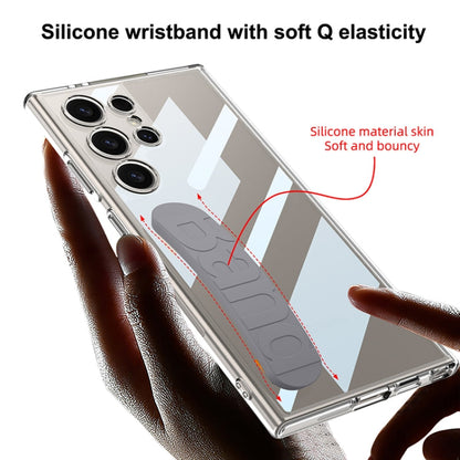 For Samsung Galaxy S24 Ultra 5G GKK Space Silicone Wristband Phone Case(Gray)